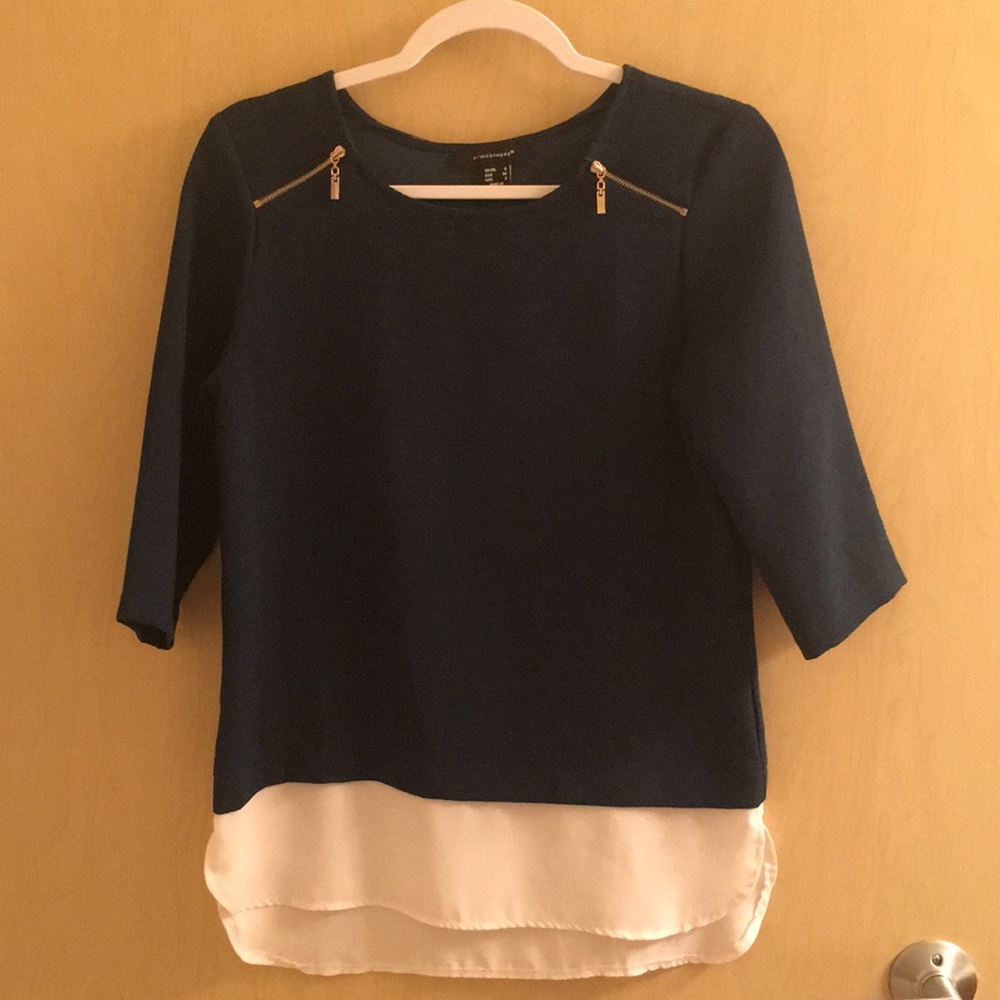 3/4 Sleeve Business Casual Green Top